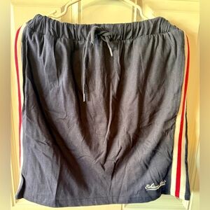 Eskimo Joes  Unlimited Women’s Athletic Skirt with Red and White Stripes